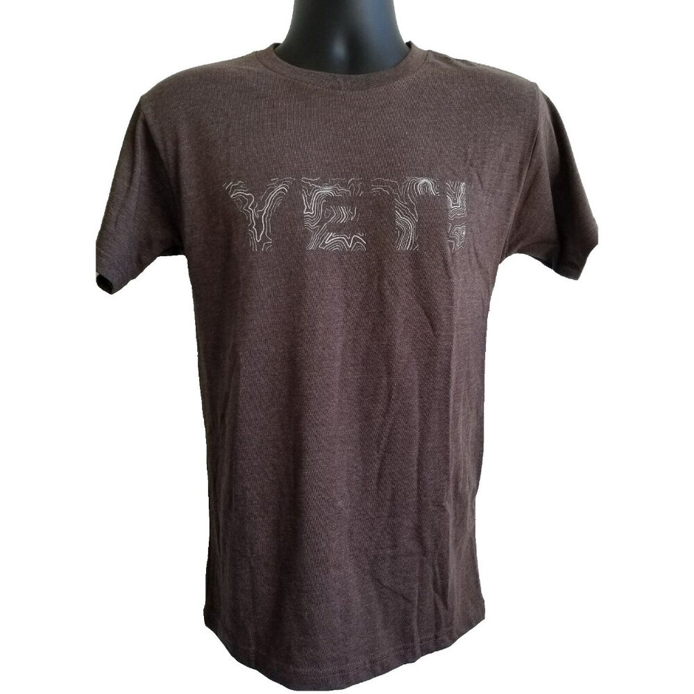 Mens Yeti  Brown T-shirt Sz Small Brand New With Tags